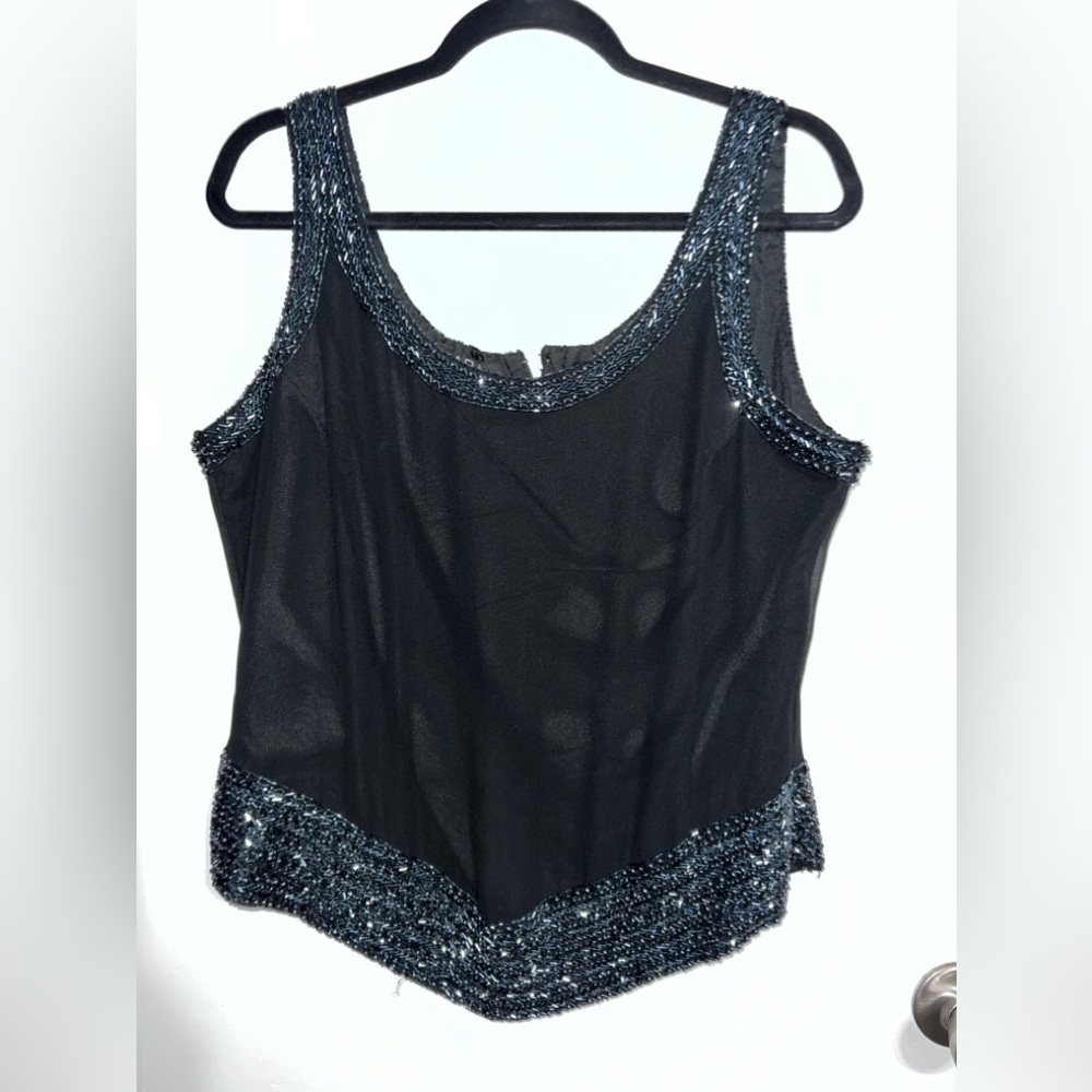 Dressy beaded top. (Party ready)